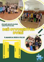Pozvánka na deň otvorených dverí v ZŠ s MŠ Veľké Leváre