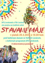 Pozvánka na ručné stavanie máje s DFS Leváranek a FSk Leváran 