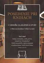 Posedenie pri knihách - pozvánka