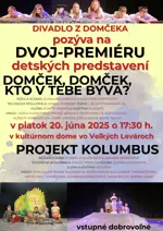 Dvojpremiéra detských predstavení - divadlo z domčeka