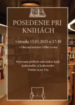 Posedenie pri knihách - pozvánka