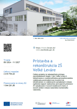 Prístavba a rekonštrukcia ZŠ Veľké Leváre - informácia
