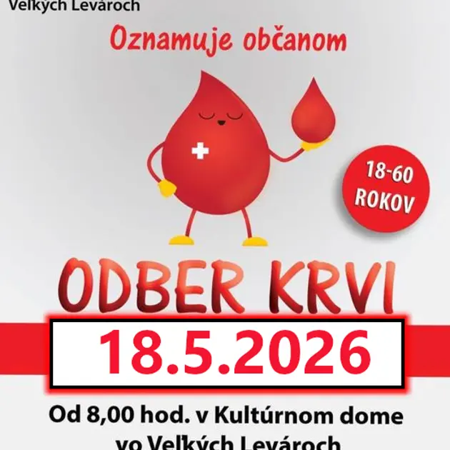 Darovanie krvi vo Veľkých Levároch