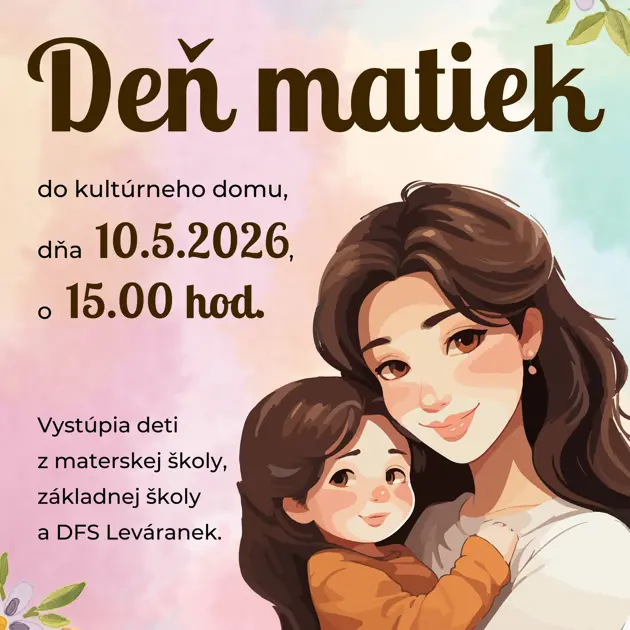 Pozývame na Deň matiek