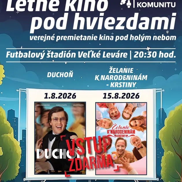 OZ Zaži komunitu pozýva na Letné kino pod hviezdami