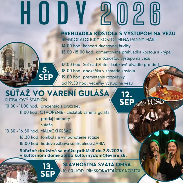 Pozývame na Levárske hody 2026