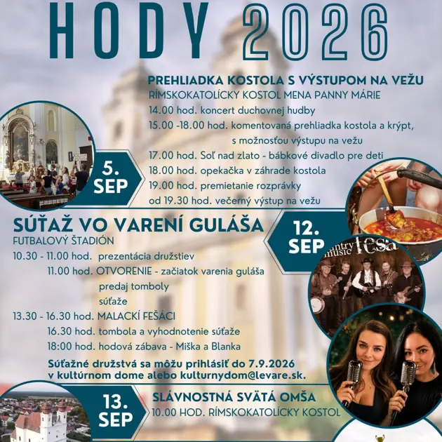 Pozývame na Levárske hody 2026