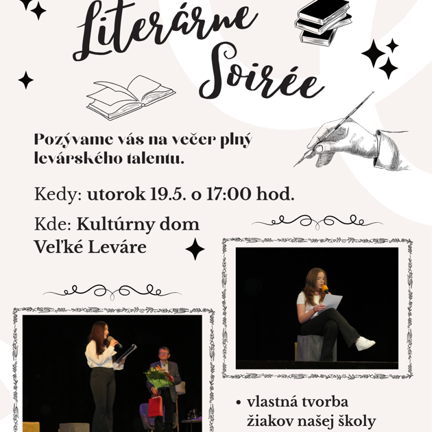 Pozývame na Literárne soirée