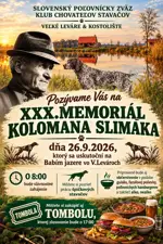 Vo Veľkých Levároch sa cez víkend koná XXX.ročník Memoriálu Kolomana Slimáka