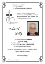 Zomrel prvý porevolučný starosta Veľkých Levár Eduard Hollý