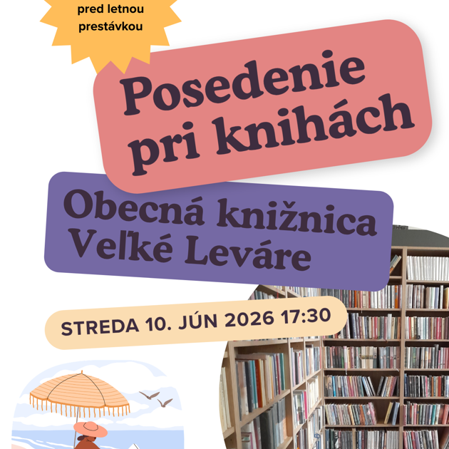 Pozývame na posedenie pri knihách