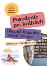 Pozývame na posedenie pri knihách