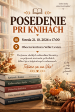 Pozývame na posedenie pri knihách