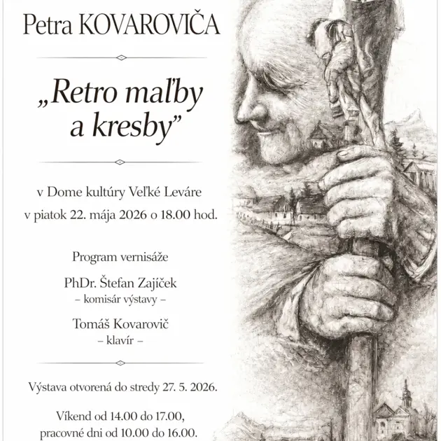 Pozývame na výstavu Petra Kovaroviča "Retro maľby a kresby"