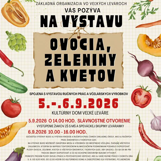 Výstava ovocia, zeleniny a kvetov