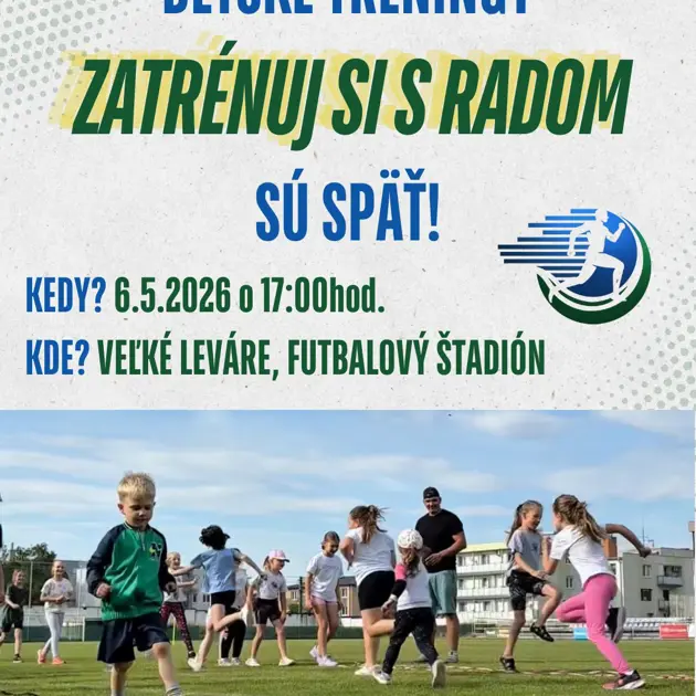 Spoločné detské tréningy na LeváRUN začínajú už v stredu